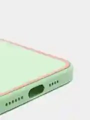 Салатовый наладка имитация стекла с защитой камеры для Iphone12 Pro Max
