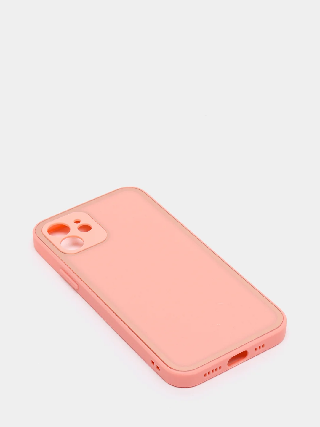 Розовый наладка имитация стекла с защитой камеры для Iphone 12