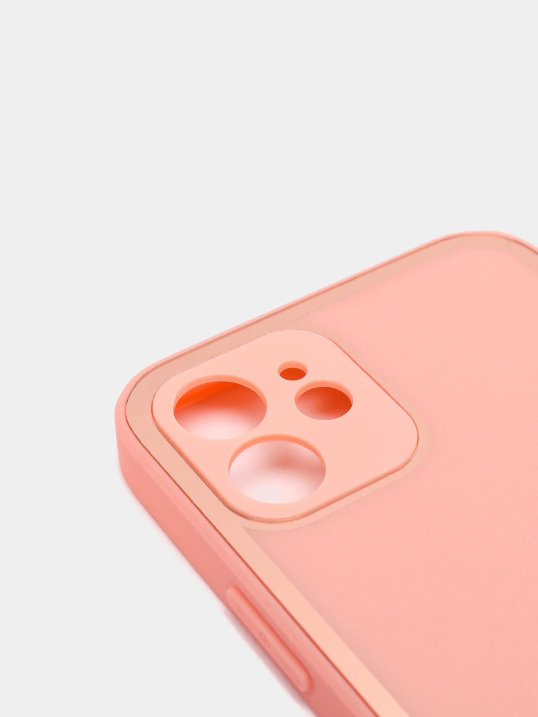 Розовый наладка имитация стекла с защитой камеры для Iphone 12