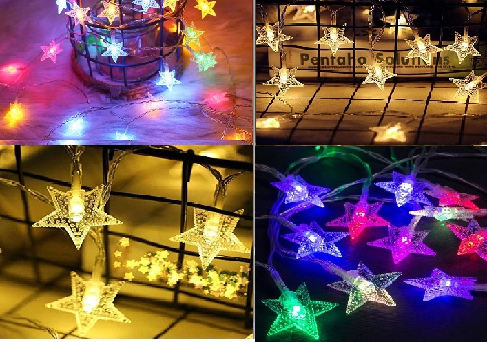 Светодиодная гирлянда Звездочки, 40 LED, 20 LED, 10 LED