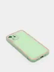 Салатовый наладка имитация стекла с защитой камеры для Iphone 12