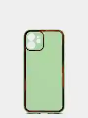 Салатовый наладка имитация стекла с защитой камеры для Iphone 12