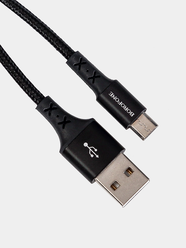 Кбель microUSB для зарядки и передачи данных ( 1 М, 2,4А)