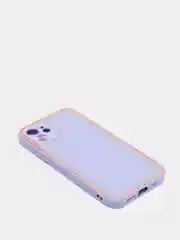 Сиреневый наладка имитация стекла с защитой камеры для Iphone 12