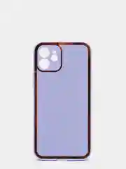 Сиреневый наладка имитация стекла с защитой камеры для Iphone 12