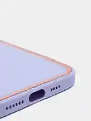 Сиреневый наладка имитация стекла с защитой камеры для Iphone12 Pro Max