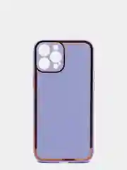 Сиреневый наладка имитация стекла с защитой камеры для Iphone12 Pro Max