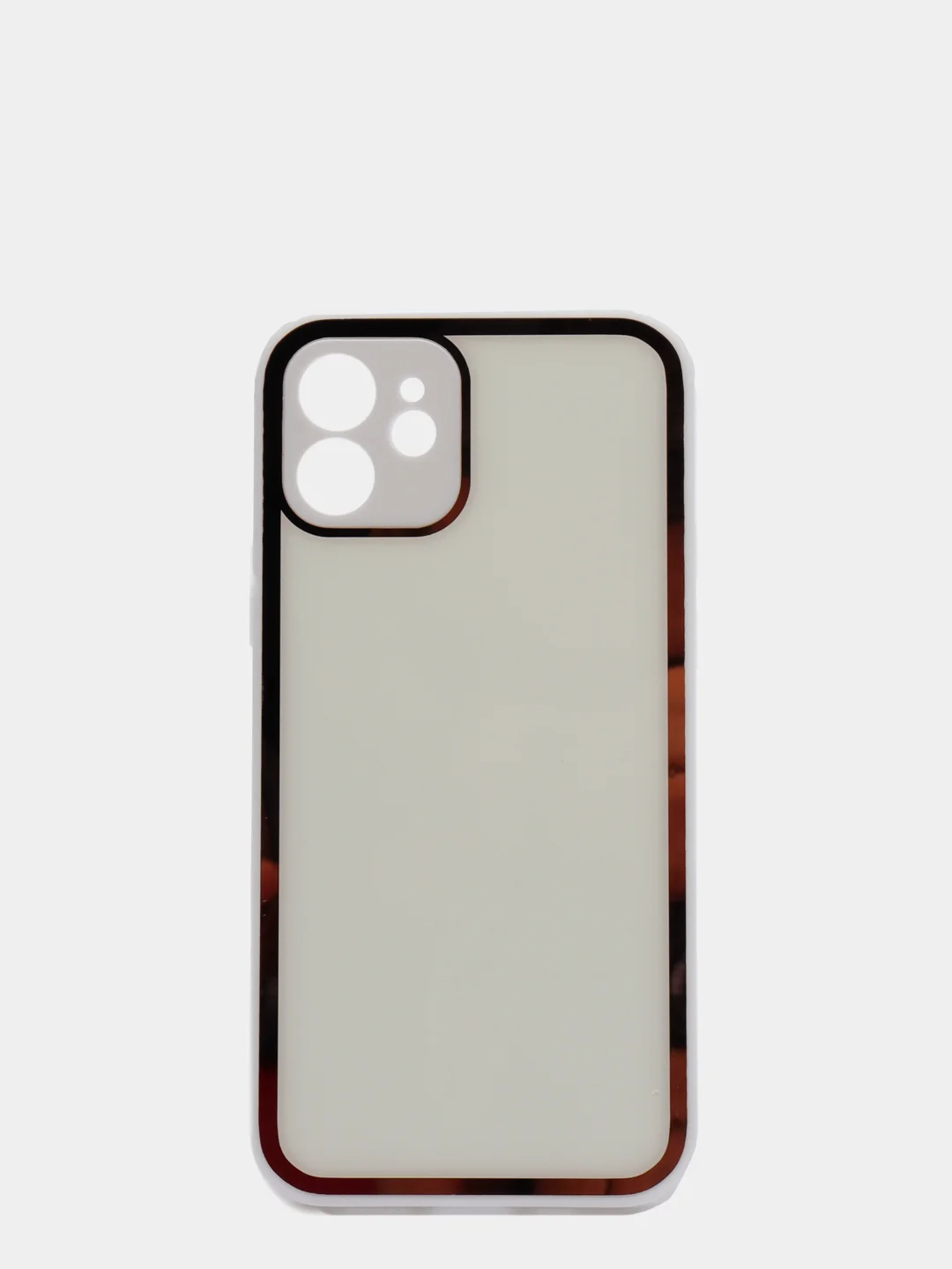 Белый наладка имитация стекла с защитой камеры для Iphone 12