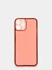 Розовый наладка имитация стекла с защитой камеры для Iphone12 Pro Max