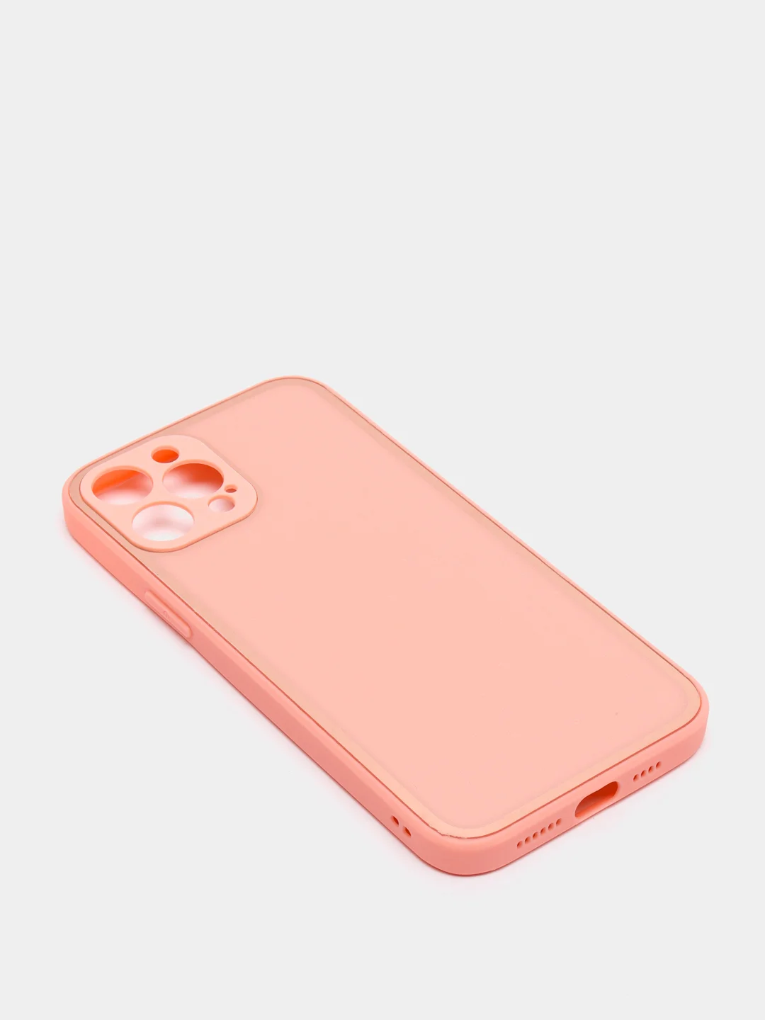 Розовый наладка имитация стекла с защитой камеры для Iphone12 Pro Max