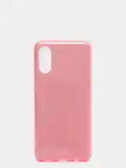 Алый чехол блестящий на Samsung A02