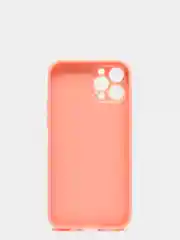 Розовый наладка с имитацией стекла  и защитой для камеры iPhone 12 Pro