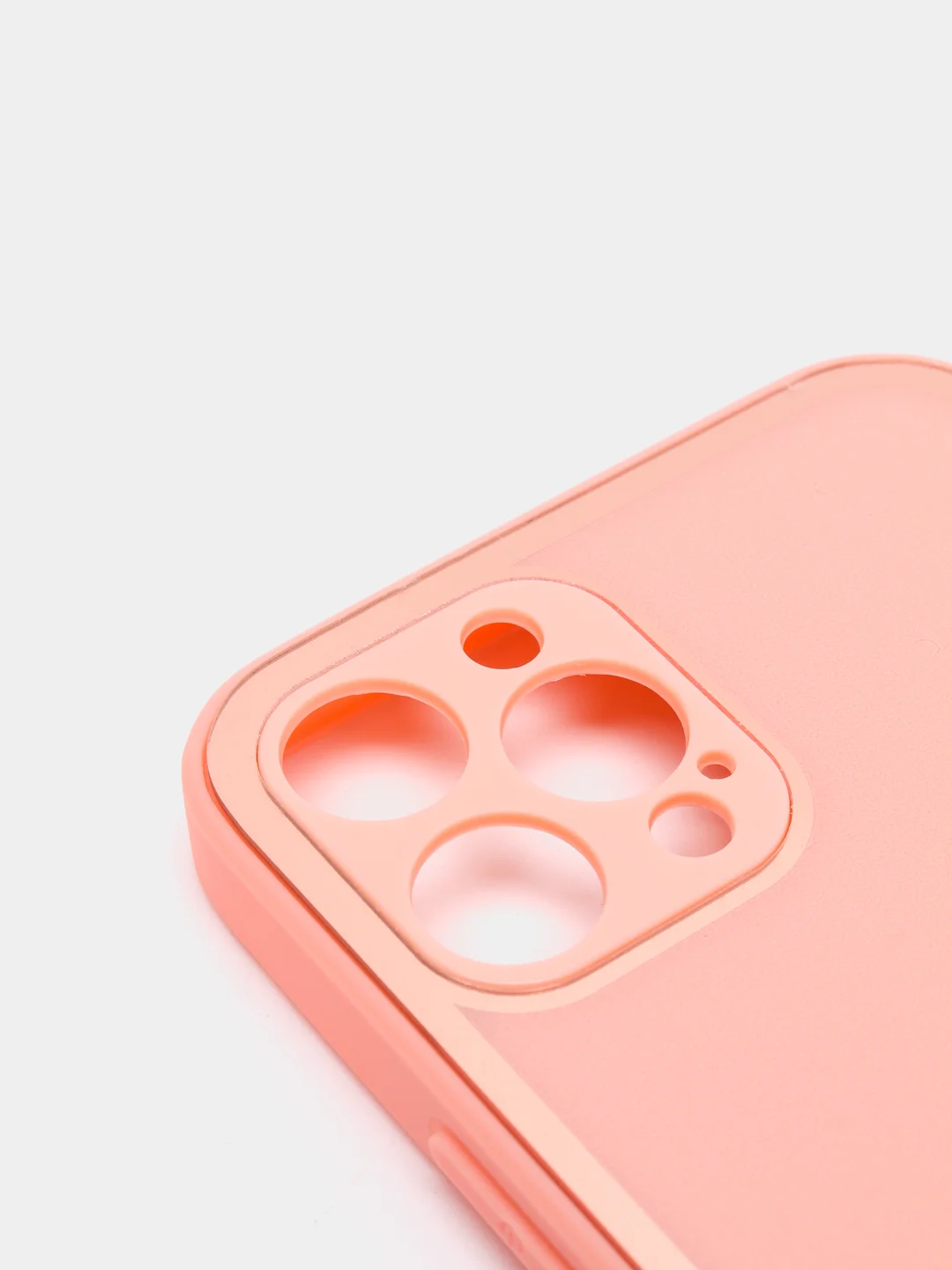 Розовый наладка с имитацией стекла  и защитой для камеры iPhone 12 Pro