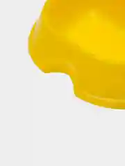 Желтый миска для кошек двойная
