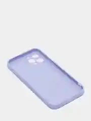 Сиреневый наладка с имитацией стекла  и защитой для камеры iPhone 12 Pro
