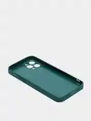 Зеленый наладка с имитацией стекла  и защитой для камеры iPhone 12 Pro