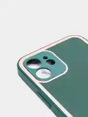 Зеленый наладка имитация стекла с защитой камеры для Iphone 12