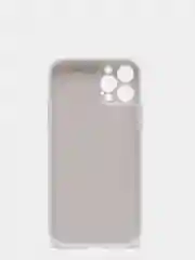 Белый наладка с имитацией стекла  и защитой для камеры iPhone 12 Pro