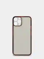 Белый наладка с имитацией стекла  и защитой для камеры iPhone 12 Pro