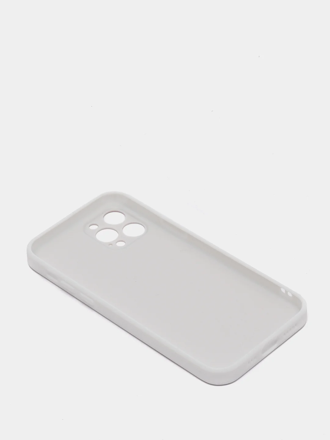 Белый наладка с имитацией стекла  и защитой для камеры iPhone 12 Pro