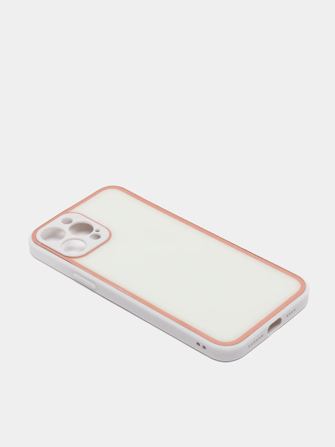 Белый наладка имитация стекла с защитой камеры для Iphone12 Pro Max