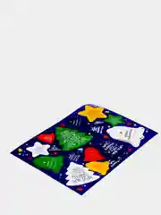 Темно-синий набор бирок "Merry Christmas and Happy New Year"