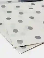 Серебряный подарочные мешки в горошек, 2 шт