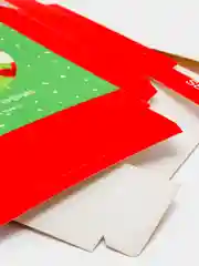 Сборная коробка с крышкой "Дедушка мороз"