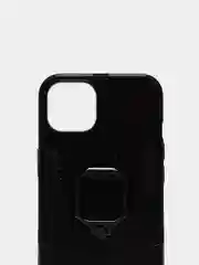 Черный чехол противоударный с кольцом-держателем на Apple iPhone 13 (Айфон 13)
