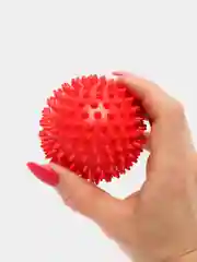 Красный мяч массажный с шипами для МФР массажа и йоги