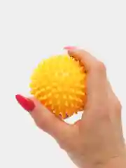 Желтый мяч массажный с шипами для МФР массажа и йоги