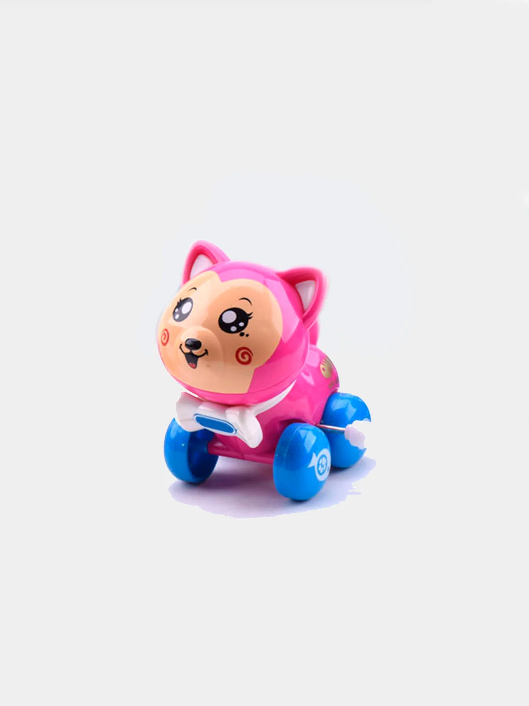 Тёмно-розовый заводная игрушка "Кошечка"