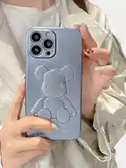Голубой чехол для iPhone 11, 12Pro "KAWS"