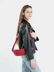 Багровый сумка на пояс