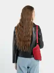 Багровый сумка на пояс