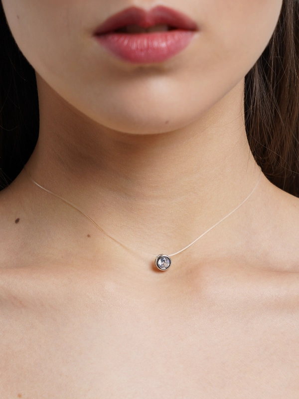 Серьги с леской