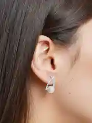 Серьги элегантные с жемчугом, под серебро