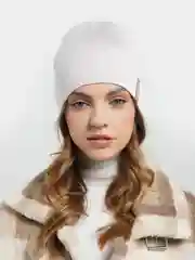 Конфетный шапка двойная кашемировая, бини