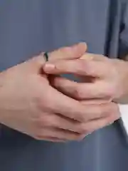 Кольцо из стали (унисекс,) цвет радужный