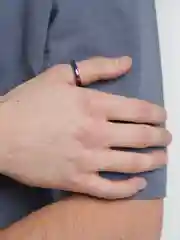Кольцо из стали (унисекс,) цвет радужный
