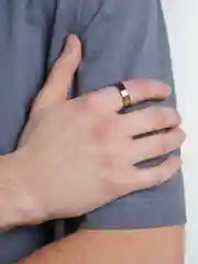Кольцо из стали (унисекс,) цвет радужный