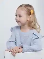 Бежевый заколка "Печенье"