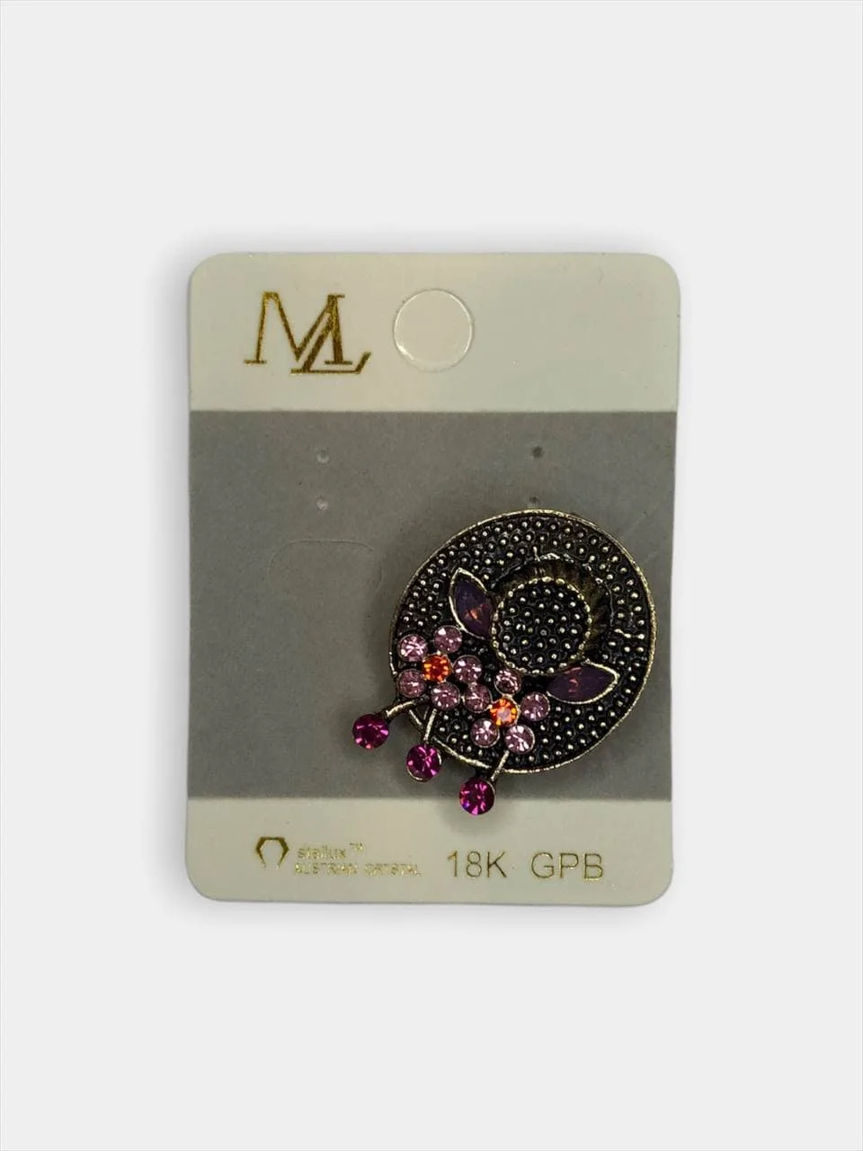 Алый брошь на одежду "Fashion Jewerly" / значек на одежду