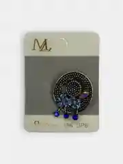 Аметистовый брошь на одежду "Fashion Jewerly" / значек на одежду