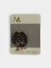 Бежевый брошь на одежду "Fashion Jewerly" / значек на одежду