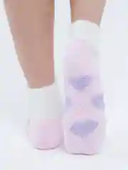 Угольный флисовые носки с принтом