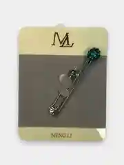 Коралловый меланж брошь на одежду "Fashion Jewerly" / значек на одежду
