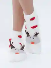 Лимонный флисовые носки с принтом
