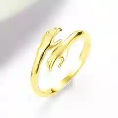 Золотой кольцо регулируемое
