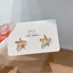 Бежевый сережки гвоздики